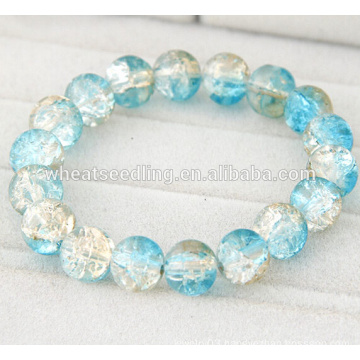 latest design girls top DIY Handmade glass charm bead bracelet